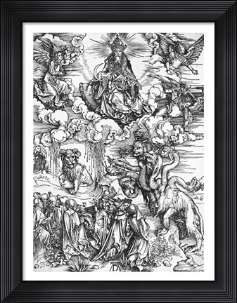 Framed Scene from the Apocalypse, The seven-headed and ten-horned dragon Print