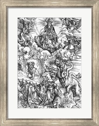 Framed Scene from the Apocalypse, The seven-headed and ten-horned dragon Print