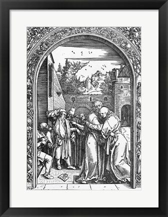 Framed meeting of St. Anne and St. Joachim at the Golden Gate Print