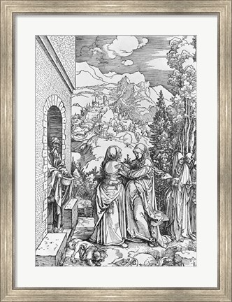 Framed Visitation, from the &#39;Life of the Virgin&#39; series, c.1503 Print