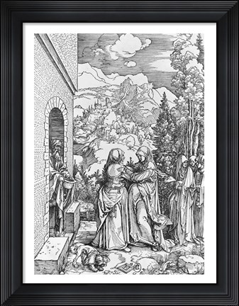 Framed Visitation, from the &#39;Life of the Virgin&#39; series, c.1503 Print