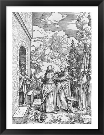 Framed Visitation, from the &#39;Life of the Virgin&#39; series, c.1503 Print