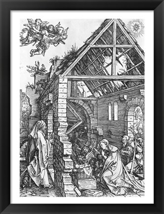 Framed Nativity, from the &#39;Life of the Virgin&#39; series, c.1503 Print