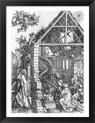 Framed Nativity, from the &#39;Life of the Virgin&#39; series, c.1503 Print