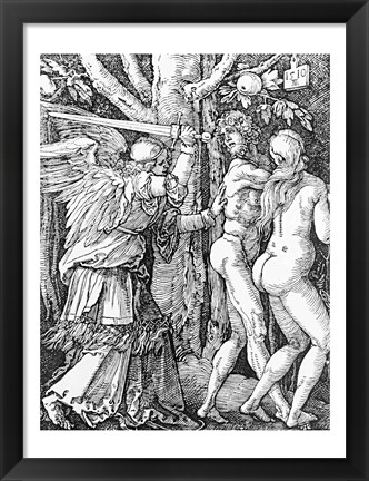 Framed Expulsion from Paradise, 1510 Print