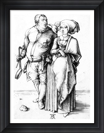 Framed Cook and his Wife Print