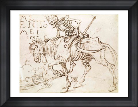 Framed Death Riding, 1505 Print