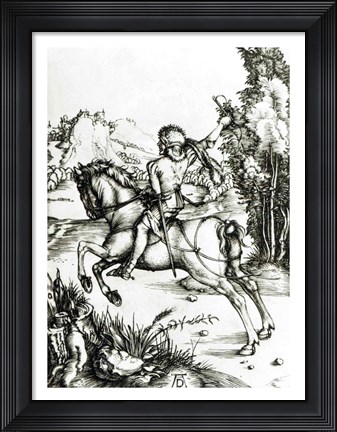 Framed Small Courier, c.1496 Print