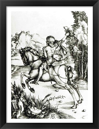 Framed Small Courier, c.1496 Print
