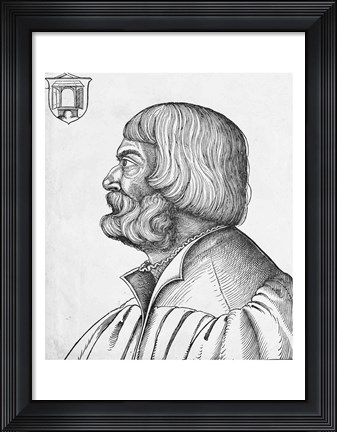 Framed Self portrait, 1527 Print