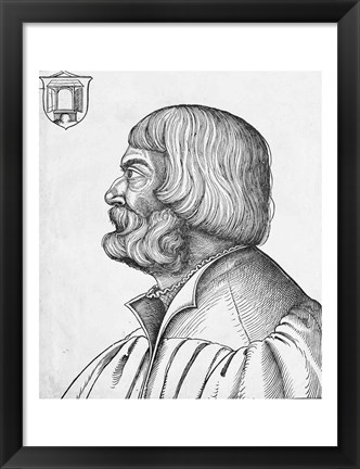 Framed Self portrait, 1527 Print