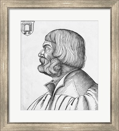 Framed Self portrait, 1527 Print