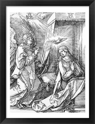 Framed Annunciation from the &#39;Small Passion&#39; series, 1511 Print