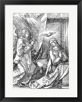 Framed Annunciation from the &#39;Small Passion&#39; series, 1511 Print