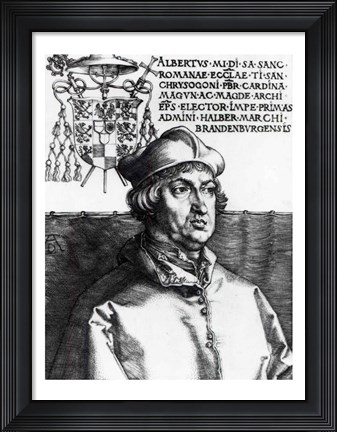 Framed Albrecht of Brandenburg, 1519 Print