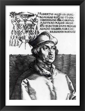 Framed Albrecht of Brandenburg, 1519 Print