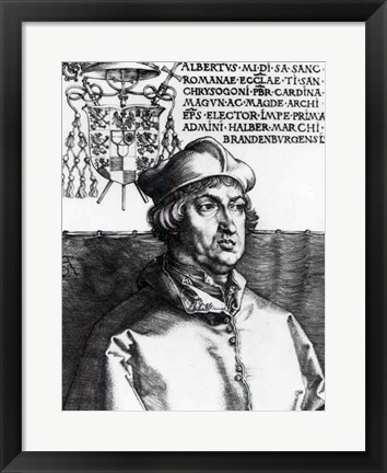 Framed Albrecht of Brandenburg, 1519 Print