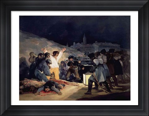 Framed Execution of the Defenders of Madrid Print