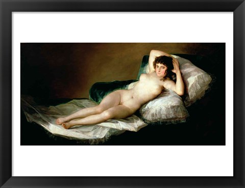 Framed Naked Maja, c.1800 Print