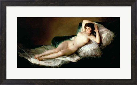 Framed Naked Maja, c.1800 Print