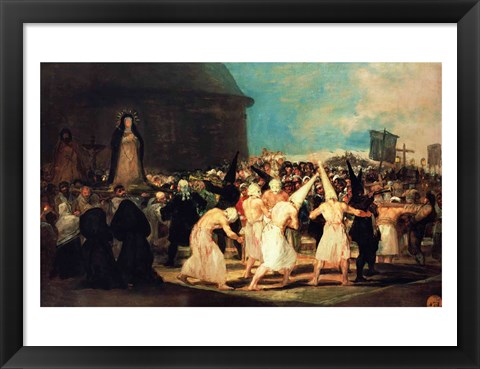 Framed Procession of Flagellants, 1815-19 Print