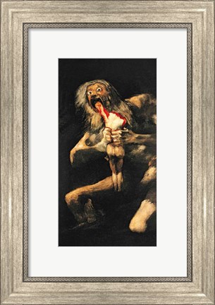 Framed Saturn Devouring one of his Children, 1821-23 Print