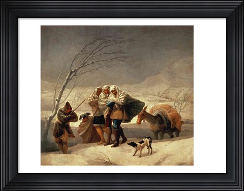 Framed Snowstorm, 1786-87 Print