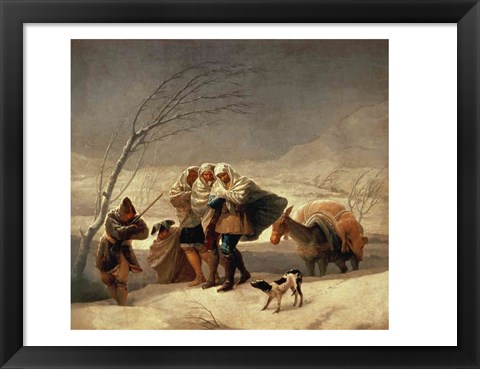 Framed Snowstorm, 1786-87 Print