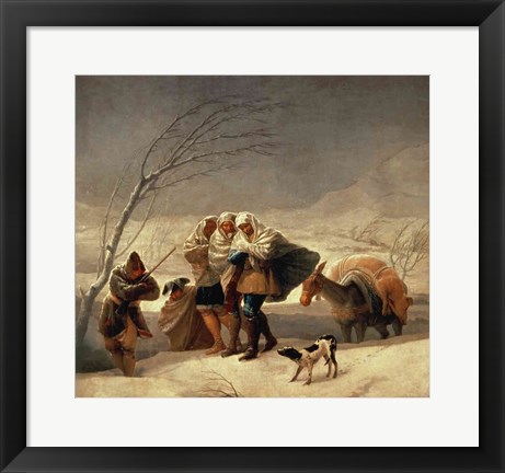 Framed Snowstorm, 1786-87 Print