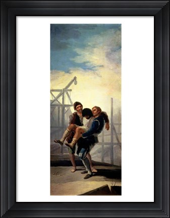 Framed Injured Mason Print