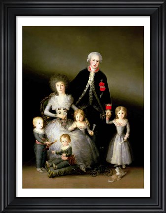 Framed Duke of Osuna and his Family, 1788 Print