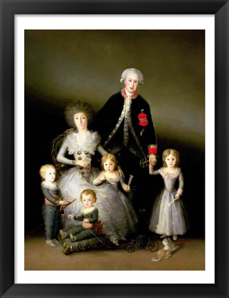 Framed Duke of Osuna and his Family, 1788 Print