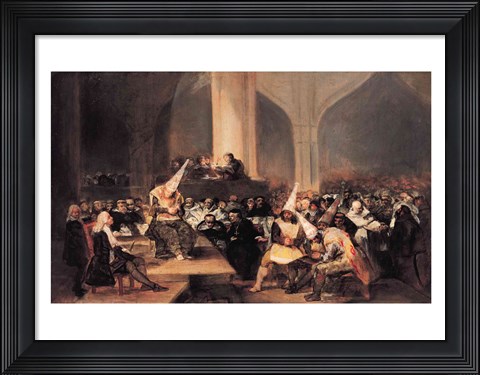 Framed Court of the Inquisition Print