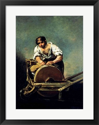 Framed Knife-Grinder Print