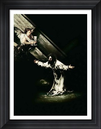Framed Christ on the Mount of Olives, 1819 Print