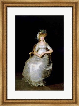 Framed Portrait of Maria Teresa Print