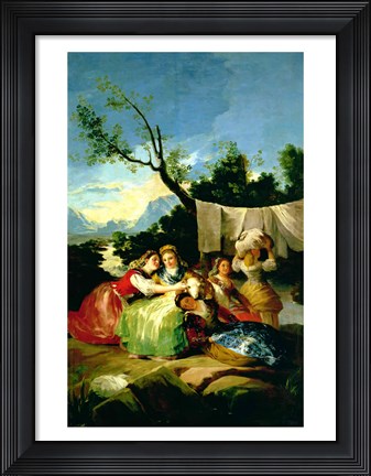 Framed Washerwomen, before 1780 Print