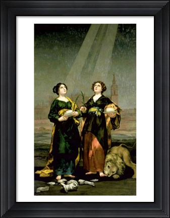 Framed St. Justina and St. Rufina, 1817 Print