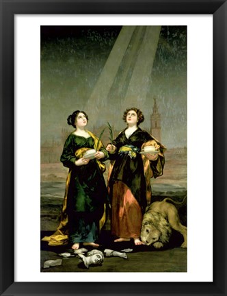 Framed St. Justina and St. Rufina, 1817 Print