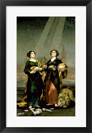 Framed St. Justina and St. Rufina, 1817 Print