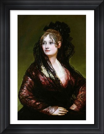Framed Dona Isabel de Porcel Print