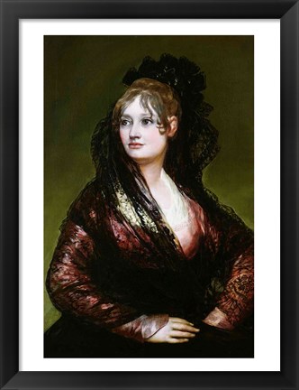 Framed Dona Isabel de Porcel Print