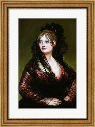 Framed Dona Isabel de Porcel Print