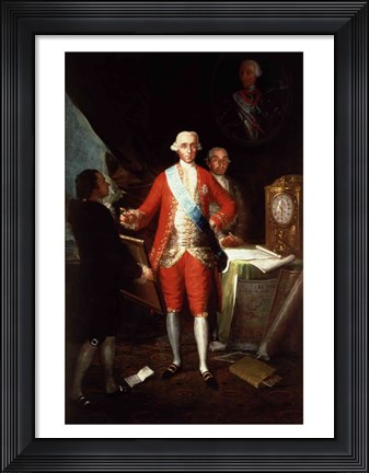 Framed Portrait of Don Jose Monino y Redondo I Print