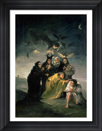 Framed Witches&#39; Sabbath Print