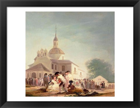 Framed Hermitage of San Isidro, Madrid, 1788 Print