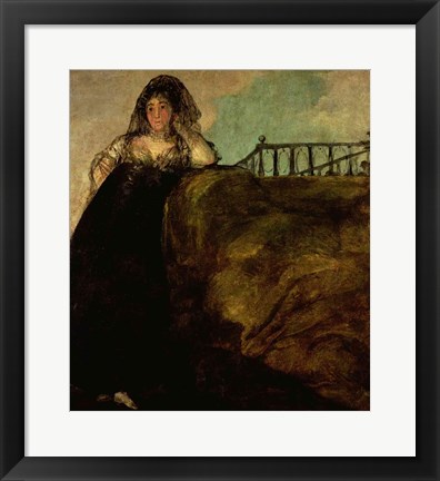 Framed Leocadia Zorilla, the Artist&#39;s Housekeeper, c.1821 Print