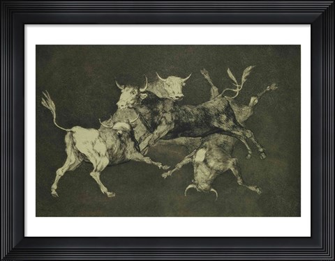 Framed Folly of the Bulls, from the Follies series Print
