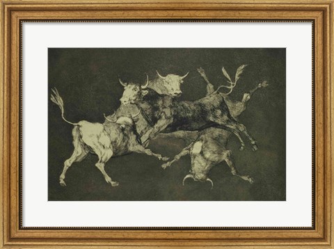 Framed Folly of the Bulls, from the Follies series Print