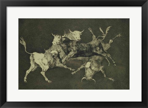 Framed Folly of the Bulls, from the Follies series Print